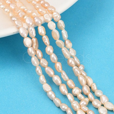 Natural Cultured Freshwater Pearl Beads Strands PEAR-P064-20G-03D-1