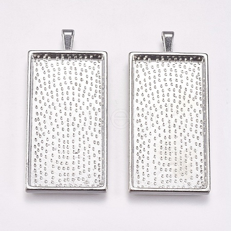 Alloy Pendant Cabochon Settings LS-PALLOY-2418-P-LF-1