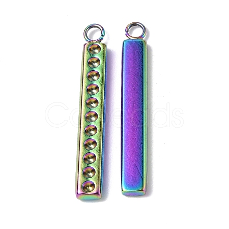 Ion Plating(IP) 304 Stainless Steel Pendant Cabochon Settings STAS-C066-15M-1