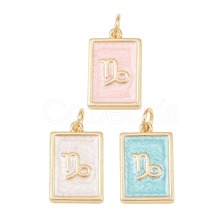 Brass Enamel Pendants KK-CBA62C2-01H-1