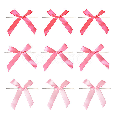 30Pcs 3 Colors Polyester Satin Bowknot for Ornament Accessories DIY-TA0010-77C-1