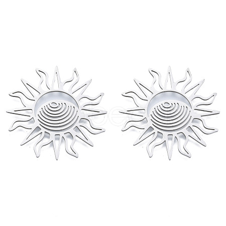 Non-Tarnish 201 Stainless Steel Filigree Joiners STAS-N090-LA950-1-1