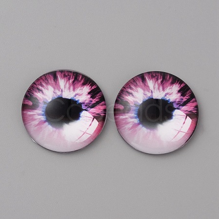 Glass Cabochons LS-GLAA-WH0033-75H-09-1