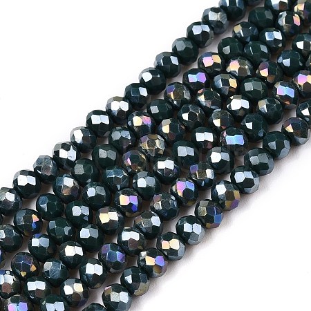 Electroplate Glass Beads Strands LS-EGLA-A044-P3mm-B12-1