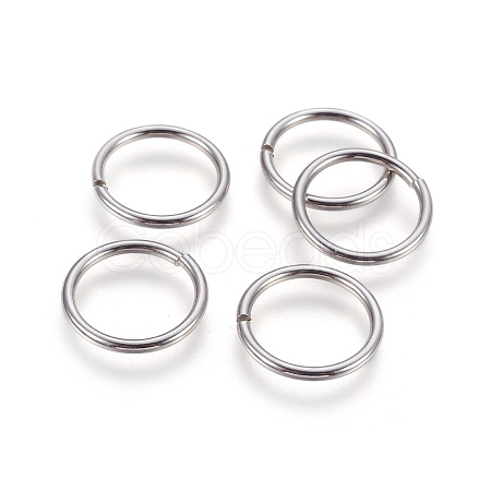 Tarnish Resistant 304 Stainless Steel Saw Cut Open Jump Rings STAS-P212-25P-07-1