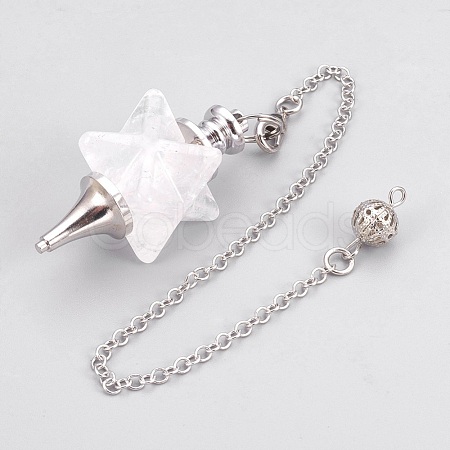 Natural Quartz Crystal Dowsing Pendulums KK-F756-08F-1