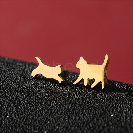 Stainless Steel Stud Earrings PW-WG95520-29-1