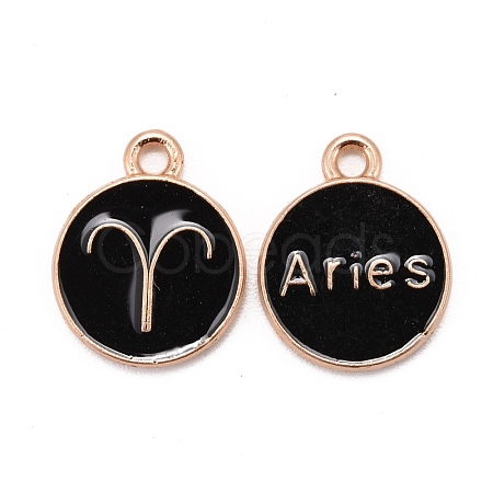 Alloy Enamel Pendants ENAM-S124-01B-08A-1