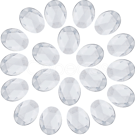 Gorgecraft Acrylic Rhinestone Flat Back Cabochons DIY-GF0009-17C-1