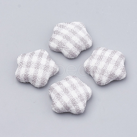 Cloth Fabric Cabochons WOVE-N006-10D-1