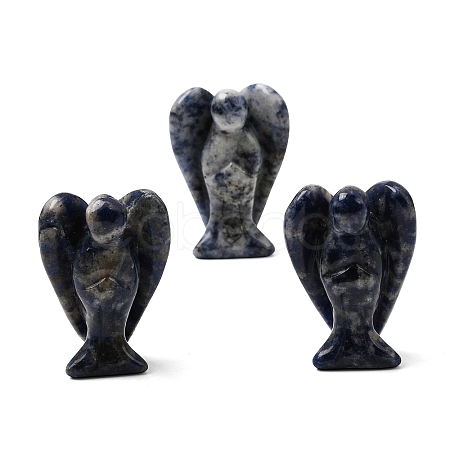 Natural Blue Spot Jasper Angel Figurine DJEW-N006-01A-20-1