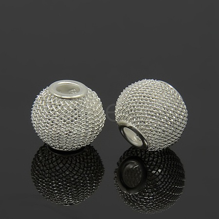 Iron Wire Mesh Beads IFIN-16D-S-1
