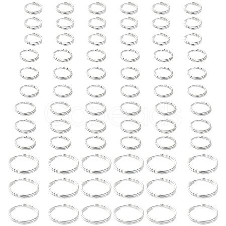 300Pcs 4 Style Iron Split Rings IFIN-YW0003-33-1