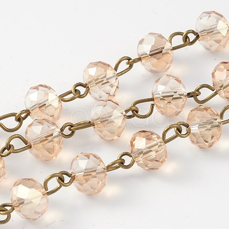 Handmade Glass Beaded Chains AJEW-PH01205-1