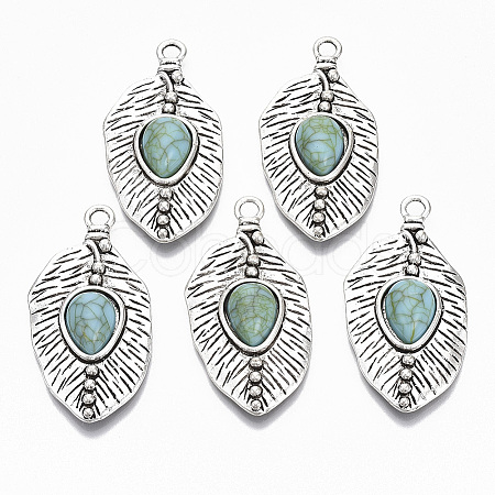 Tibetan Style Alloy Pendants X1-PALLOY-R113-011-RS-1