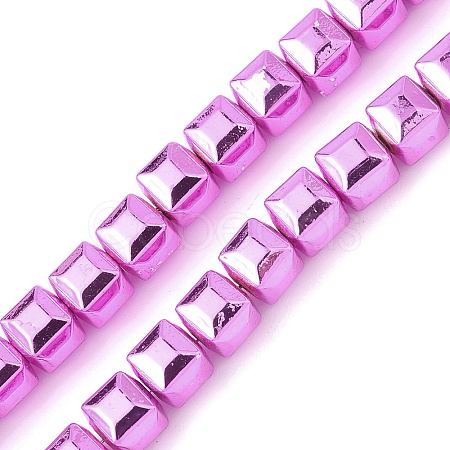 Electroplated Synthetic Non-magnetic Hematite Beads Strands G-A263-H01-01E-1
