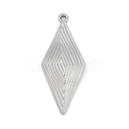 304 Stainless Steel Pendants STAS-D366-02B-P-1