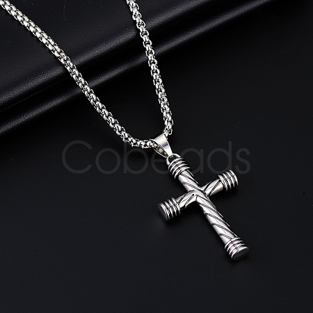 Alloy Pendant 201 Stainless Steel  Chain Necklaces for Men FS-WG0EA78-04-1