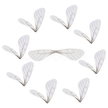 100Pcs Polyester Fabric Wings Crafts Decoration FIND-SC0002-04-1