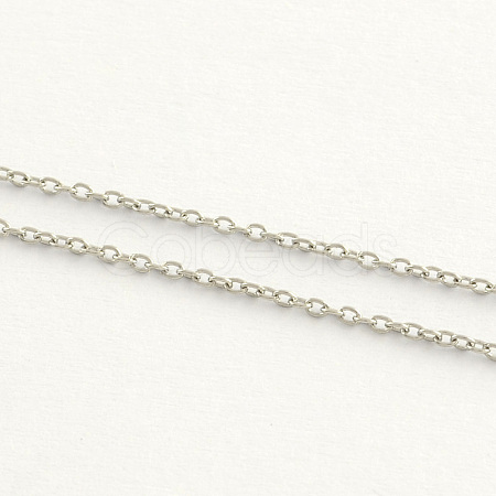 Tarnish Resistant 304 Stainless Steel Cable Chains X-CHS-Q001-12-100m-1