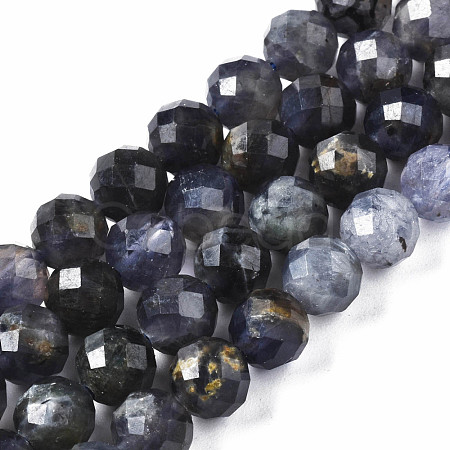 Natural Iolite/Cordierite/Dichroite Beads Strands G-T108-59-1