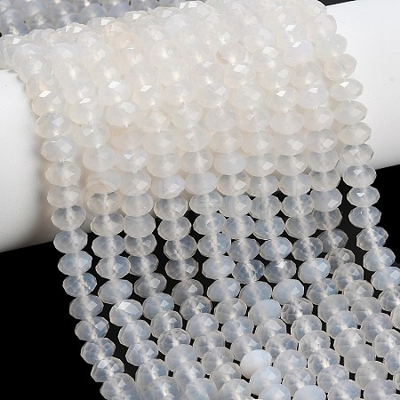 Natural White Agate Beads Strands G-C280-A11-01-1
