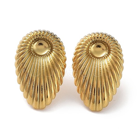 Ion Plating(IP) 304 Stainless Steel Stud Earring Findings STAS-M323-27G-1