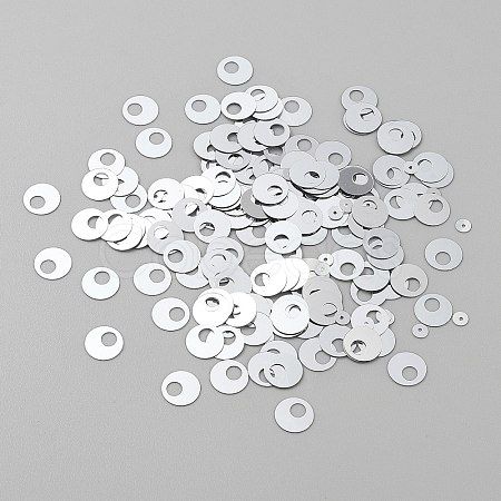 250Pcs Iridescent PVC Paillette/Sequin Links PVC-WH2004-01A-1
