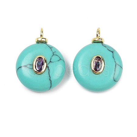 Synthetic Turquoise Pendants X-KK-B157-42G-09-1