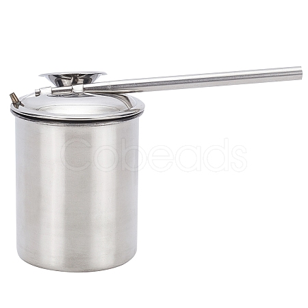 Stainless Steel Blowing Glaze Pot AJEW-WH0120-68C-1