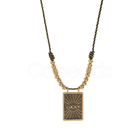 Brass and Enamel Pendant Necklaces FS-WG2CA9F-25-1