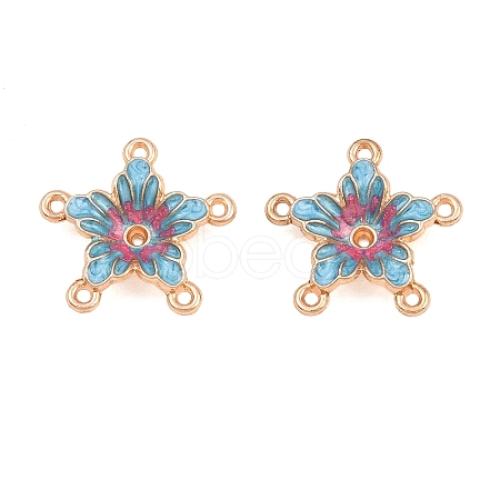 Alloy Enamel Chandelier Component Links AL-CBA8479-12KCG-01-1