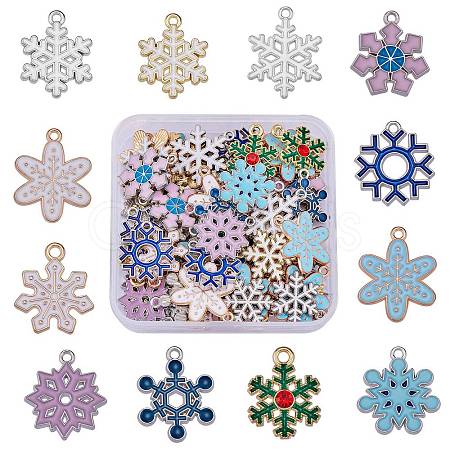 60Pcs 12 Style Alloy Pendants FIND-SZ0005-80-1