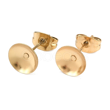 304 Stainless Steel Stud Earring Findings STAS-D389-03E-G-1
