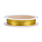 Round Copper Jewelry Wire, Long-Lasting Plated, Light Gold, 26 Gauge, 0.4mm, about 32.8 Feet(10m)/roll