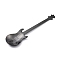 304 Stainless Steel Teaspoon, Guitar Spoon, for Stirring Mixing Sugar Dessert Coffee Spoon, Gunmetal, 120.5x32x1.5mm