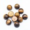 Natural Tiger Eye Cabochons, Grade A, Half Round, 10x4~5mm