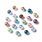 Rainbow ABS Plastic Imitation Pearl Beads, Gradient Mermaid Pearl Beads, Round, Mixed Color, 4x3.5mm, Hole: 1.2mm, about 18000pcs/500g