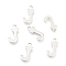 Non-Tarnish 201 Stainless Steel Charms, Alphabet, Letter.J, 12.1x7x0.6mm, Hole: 1.2mm