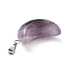 Natural Amethyst Pendants G-Z022-02C-3