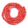 Electroplate Glass Beads Strands EGLA-A034-P3mm-A10-3