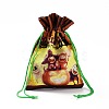 Halloween Cotton Cloth Storage Pouches ABAG-A005-01A-2