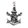 304 Stainless Steel Big Pendants STAS-P367-01AS-1
