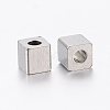Tarnish Resistant 304 Stainless Steel Beads STAS-F148-4x4-06P-2