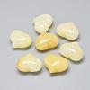 Natural Yellow Aventurine Heart Palm Stone G-F637-11C-3