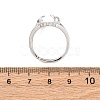 Brass Open Cuff Ring Components KK-U074-10P-3