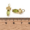 Brass Micro Pave Cubic Zirconia Pendants KK-C255-15B-03-3
