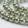 Eco-Friendly Glass Pearl Beads Strands HY-A008-10mm-RB055-3