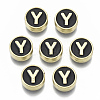 Alloy Enamel Beads X-ENAM-S122-028Y-NR-1