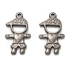 Non-Tarnish 304 Stainless Steel Pendants STAS-P257-02P-1
